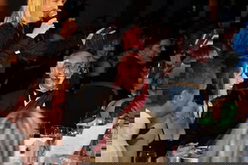 Surprise singing waiters